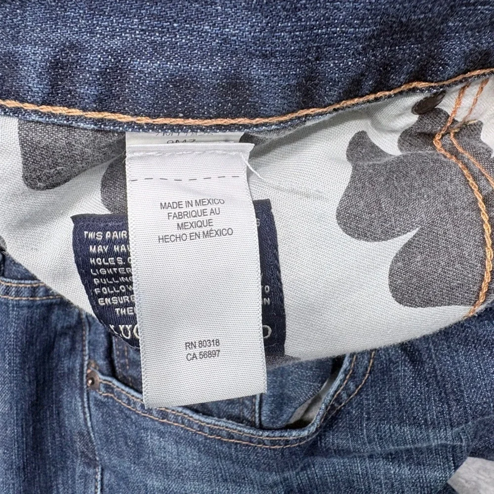 Lucky Brand 481 Relaxed Straight Jeans Mens 40x32 Blue Medium Wash Stretch Denim